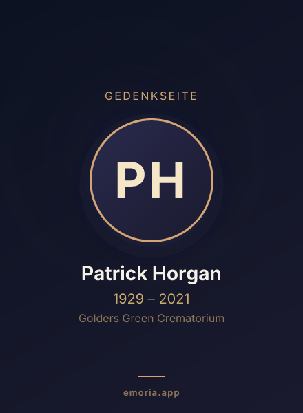 Gedenkportrait von Patrick Horgan