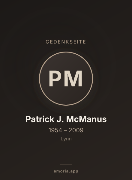 Gedenkportrait von Patrick J. McManus