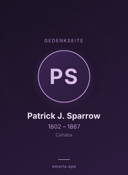 Gedenkportrait von Patrick J. Sparrow