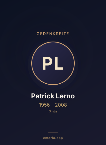 Gedenkportrait von Patrick Lerno