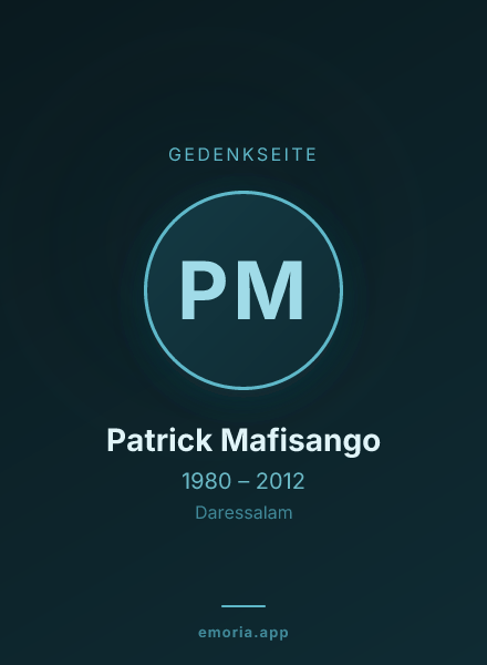 Gedenkportrait von Patrick Mafisango