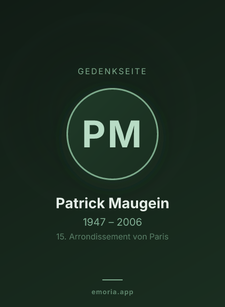 Gedenkportrait von Patrick Maugein