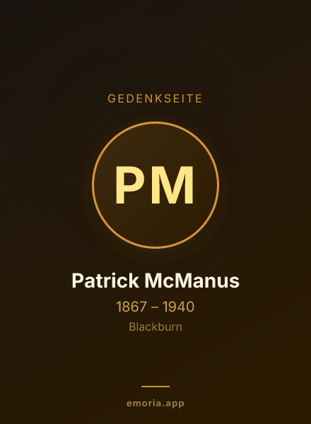Gedenkportrait von Patrick McManus