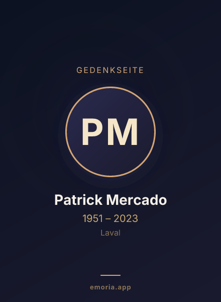 Gedenkportrait von Patrick Mercado