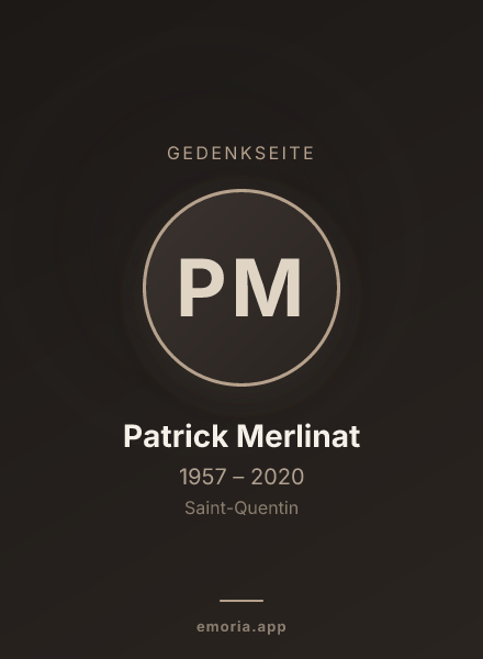 Gedenkportrait von Patrick Merlinat