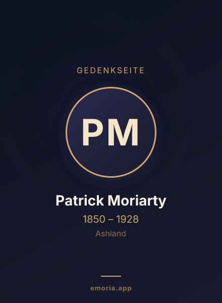 Gedenkportrait von Patrick Moriarty
