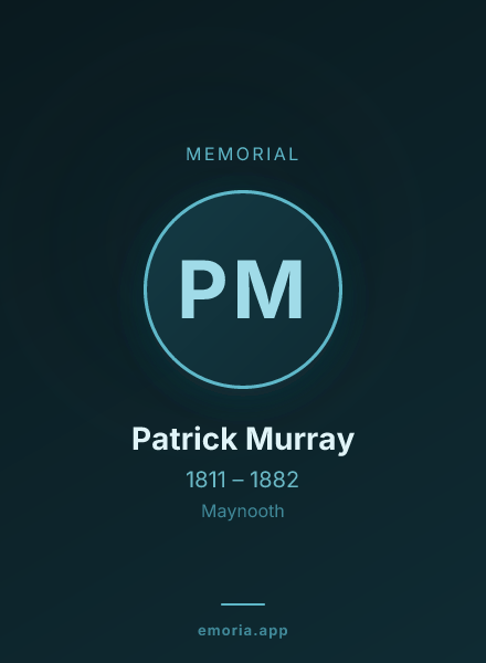 Memorial portrait of Patrick Murray
