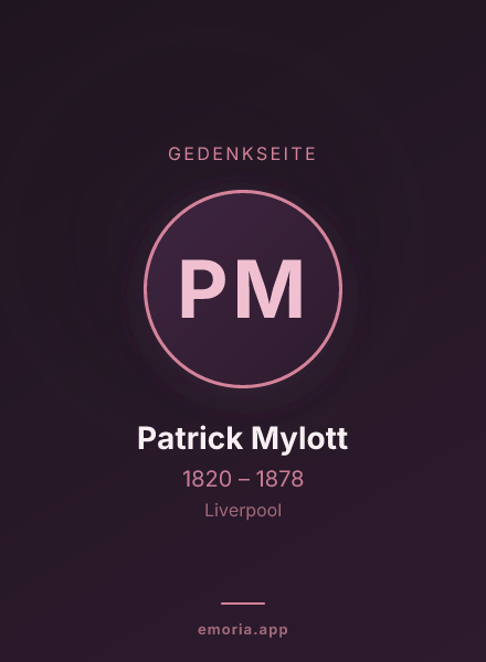 Gedenkportrait von Patrick Mylott