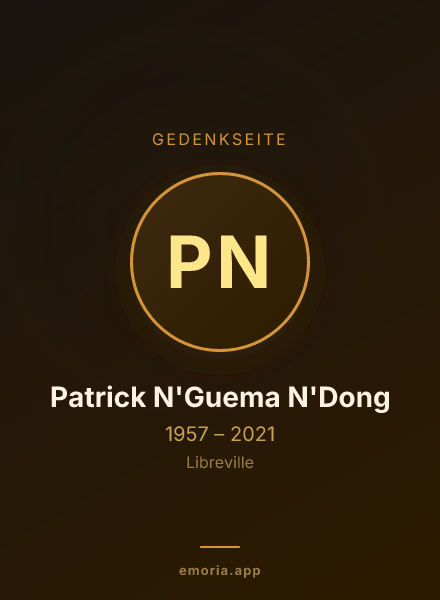 Gedenkportrait von Patrick N'Guema N'Dong