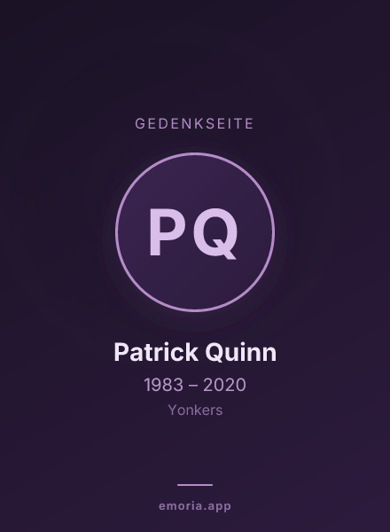 Gedenkportrait von Patrick Quinn