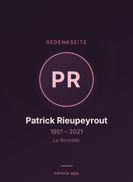 Gedenkportrait von Patrick Rieupeyrout