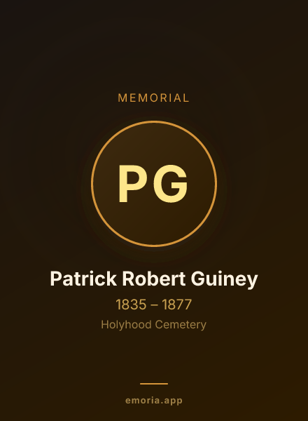 Memorial portrait of Patrick Robert Guiney