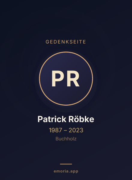 Gedenkportrait von Patrick Röbke