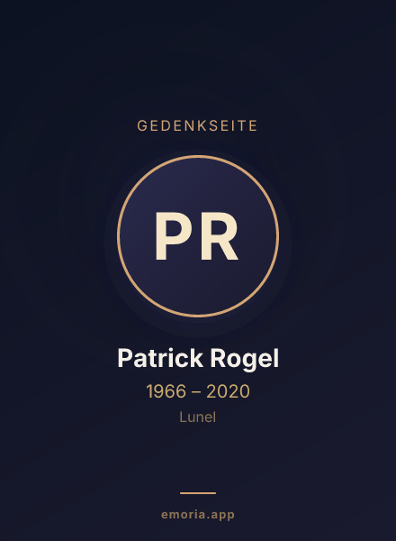Gedenkportrait von Patrick Rogel