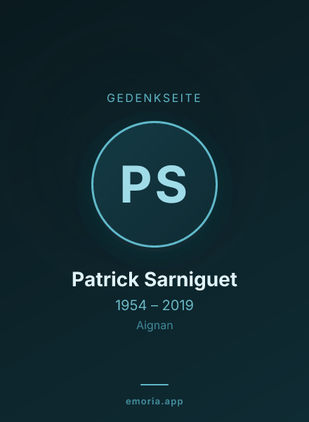Gedenkportrait von Patrick Sarniguet