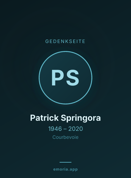 Gedenkportrait von Patrick Springora