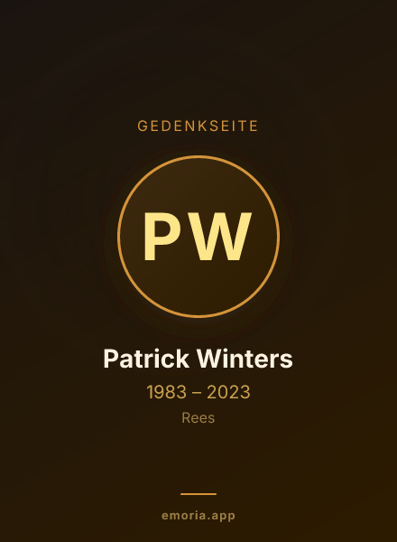 Gedenkportrait von Patrick Winters