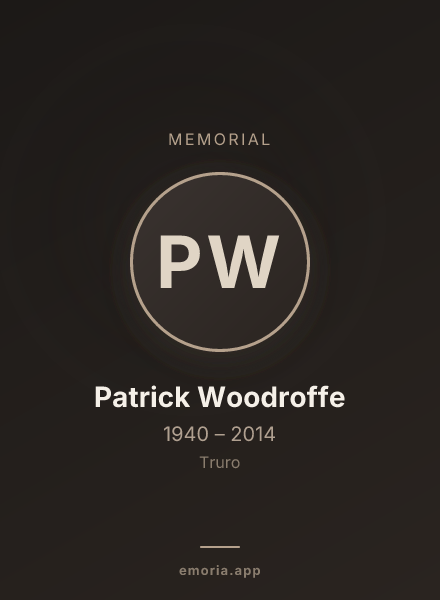 Memorial portrait of Patrick Woodroffe