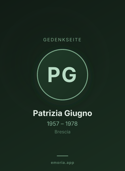 Gedenkportrait von Patrizia Giugno