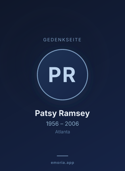 Gedenkportrait von Patsy Ramsey