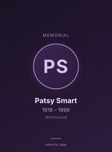Memorial portrait of Patsy Smart