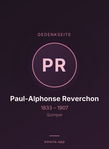 Gedenkportrait von Paul-Alphonse Reverchon