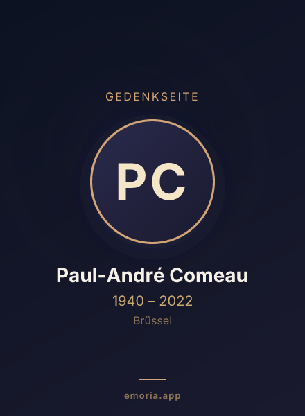 Gedenkportrait von Paul-André Comeau