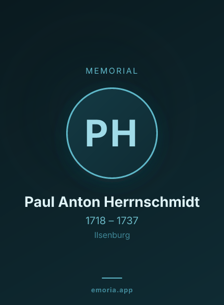 Memorial portrait of Paul Anton Herrnschmidt