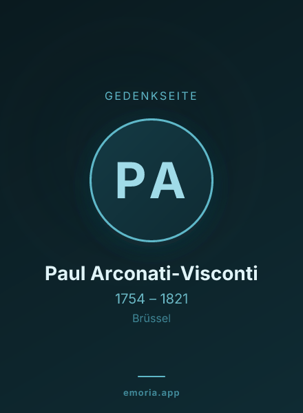 Gedenkportrait von Paul Arconati-Visconti