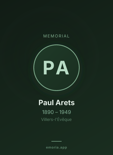 Memorial portrait of Paul Arets