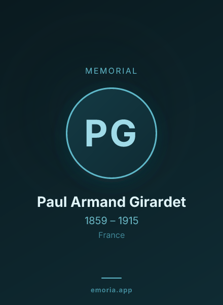 Memorial portrait of Paul Armand Girardet