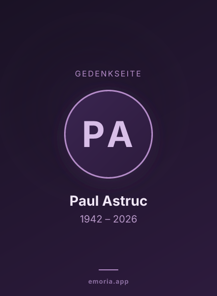 Gedenkportrait von Paul Astruc