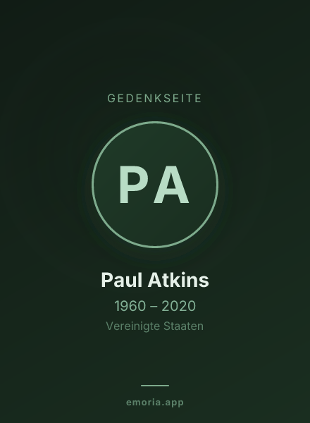 Gedenkportrait von Paul Atkins