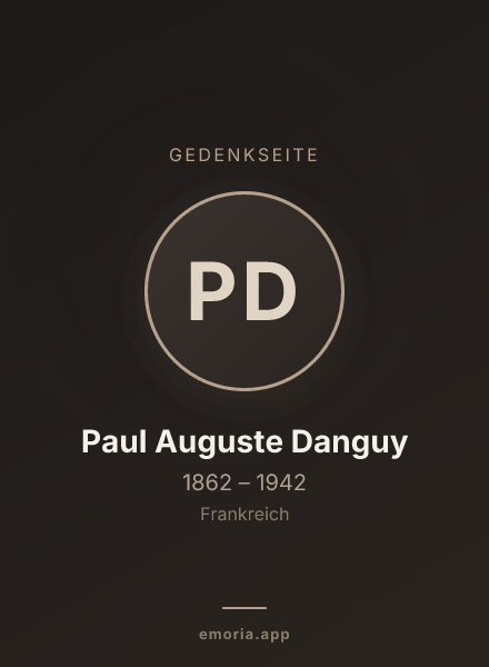 Gedenkportrait von Paul Auguste Danguy