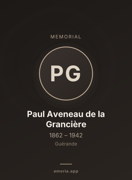Memorial portrait of Paul Aveneau de la Grancière