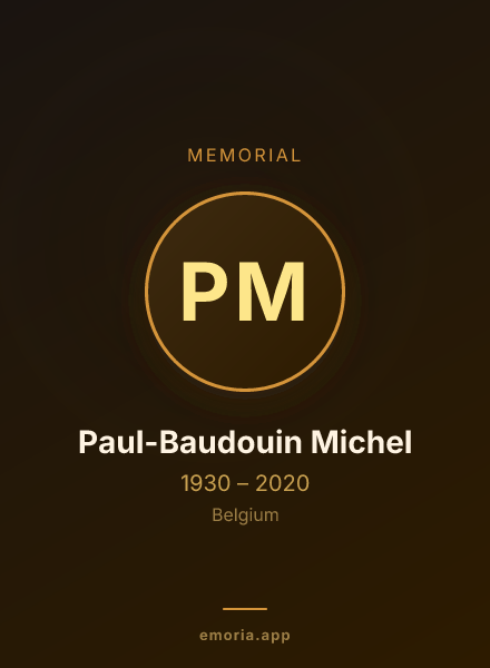 Memorial portrait of Paul-Baudouin Michel