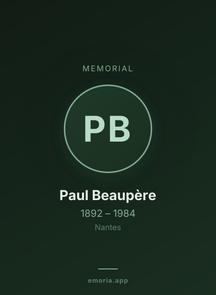 Memorial portrait of Paul Beaupère