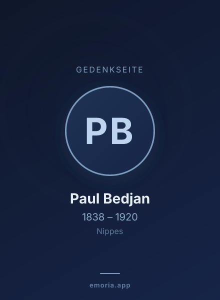 Gedenkportrait von Paul Bedjan