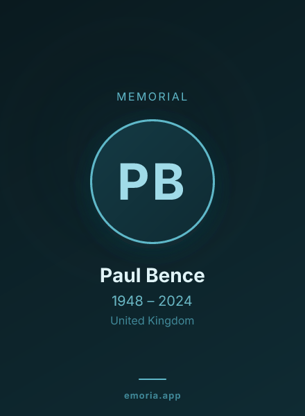 Memorial portrait of Paul Bence