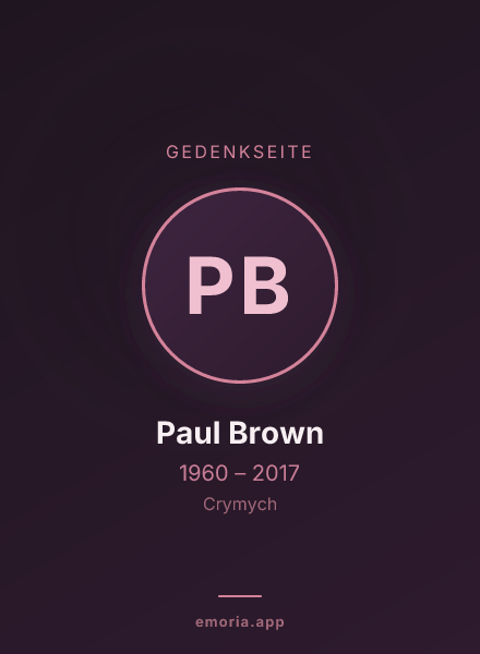 Gedenkportrait von Paul Brown