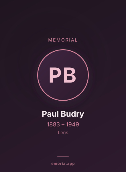 Memorial portrait of Paul Budry