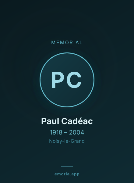 Memorial portrait of Paul Cadéac
