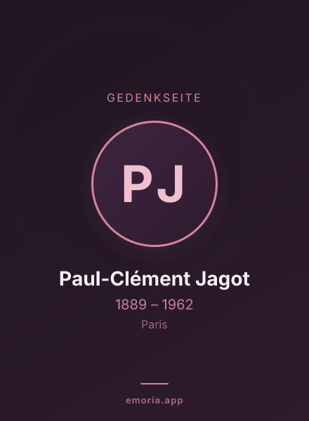 Gedenkportrait von Paul-Clément Jagot