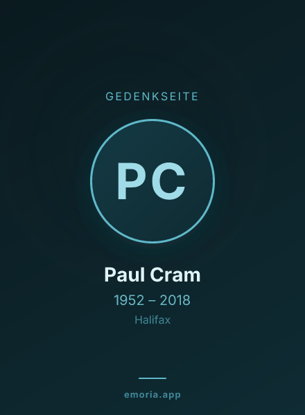 Gedenkportrait von Paul Cram