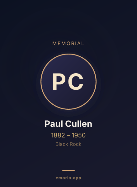 Memorial portrait of Paul Cullen