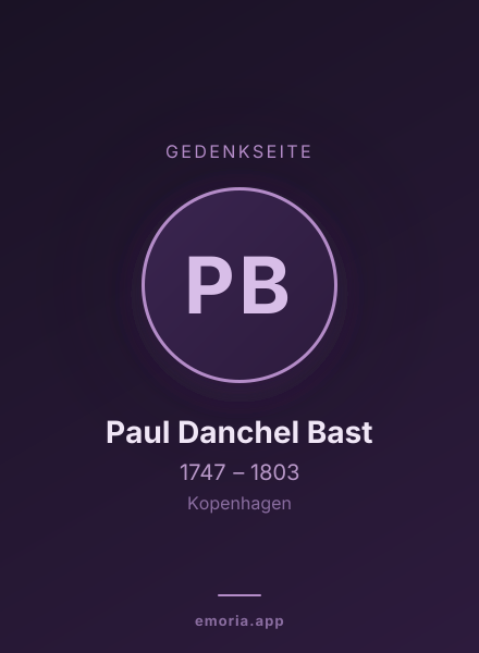 Gedenkportrait von Paul Danchel Bast