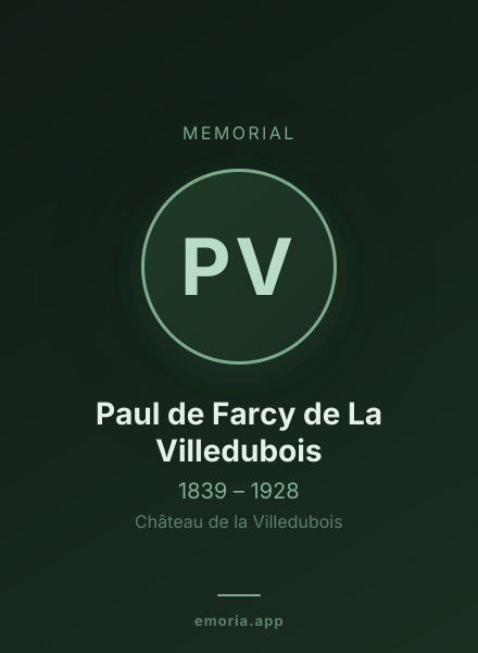 Memorial portrait of Paul de Farcy de La Villedubois