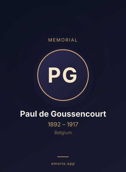 Memorial portrait of Paul de Goussencourt