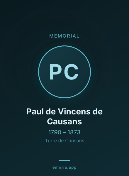 Memorial portrait of Paul de Vincens de Causans