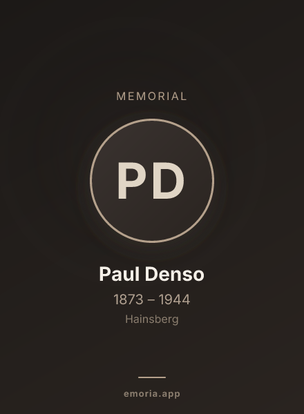 Memorial portrait of Paul Denso